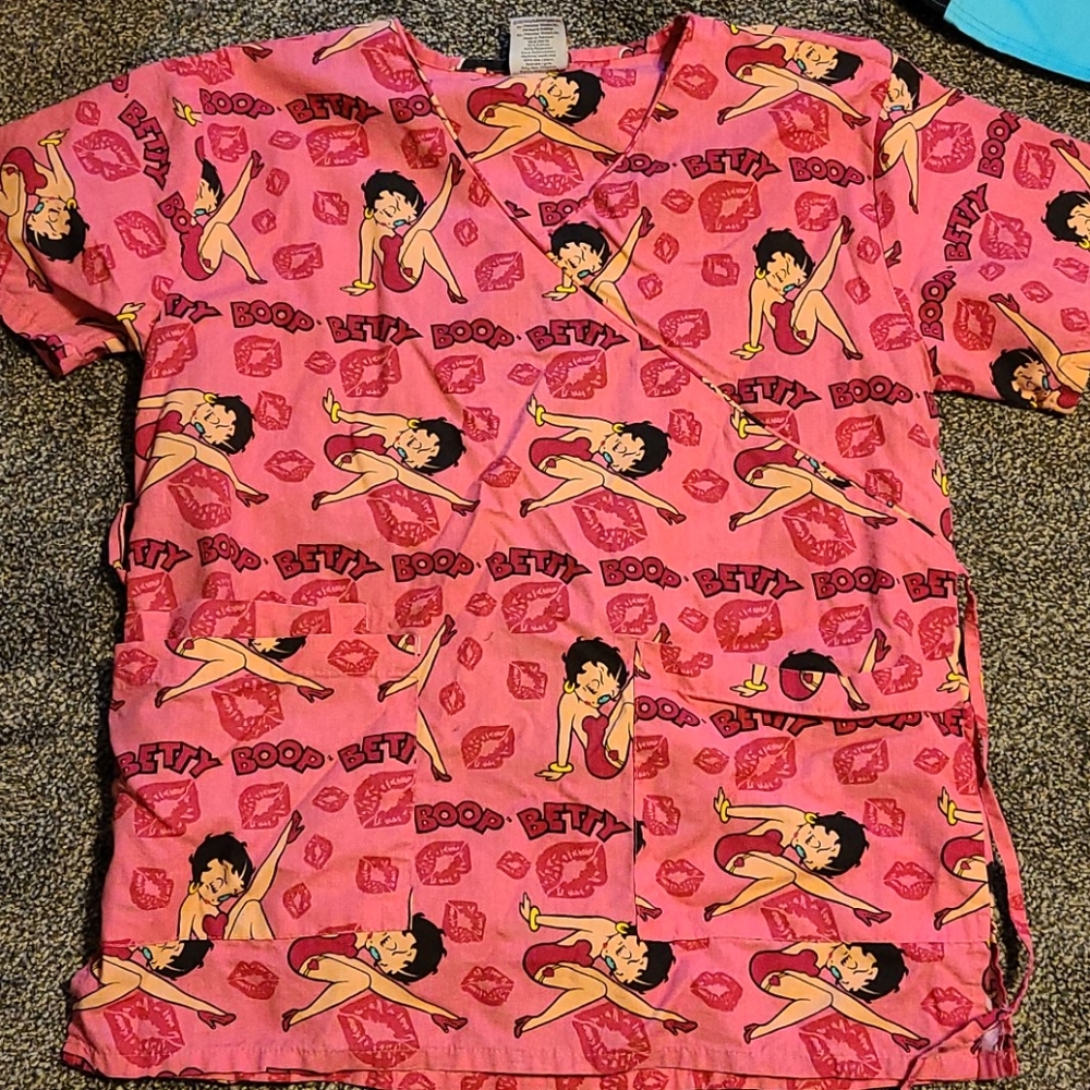 6 bundle scrubs..tops vary -size small to medium.